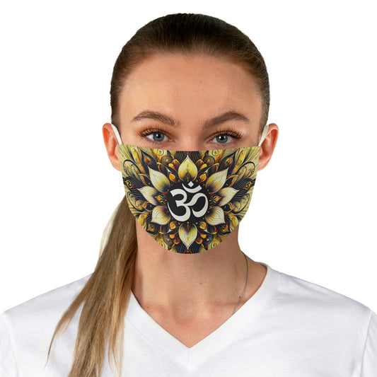 Vibrant Om Mandala Print Cloth Face Mask Adjustable and Comfortable Protection