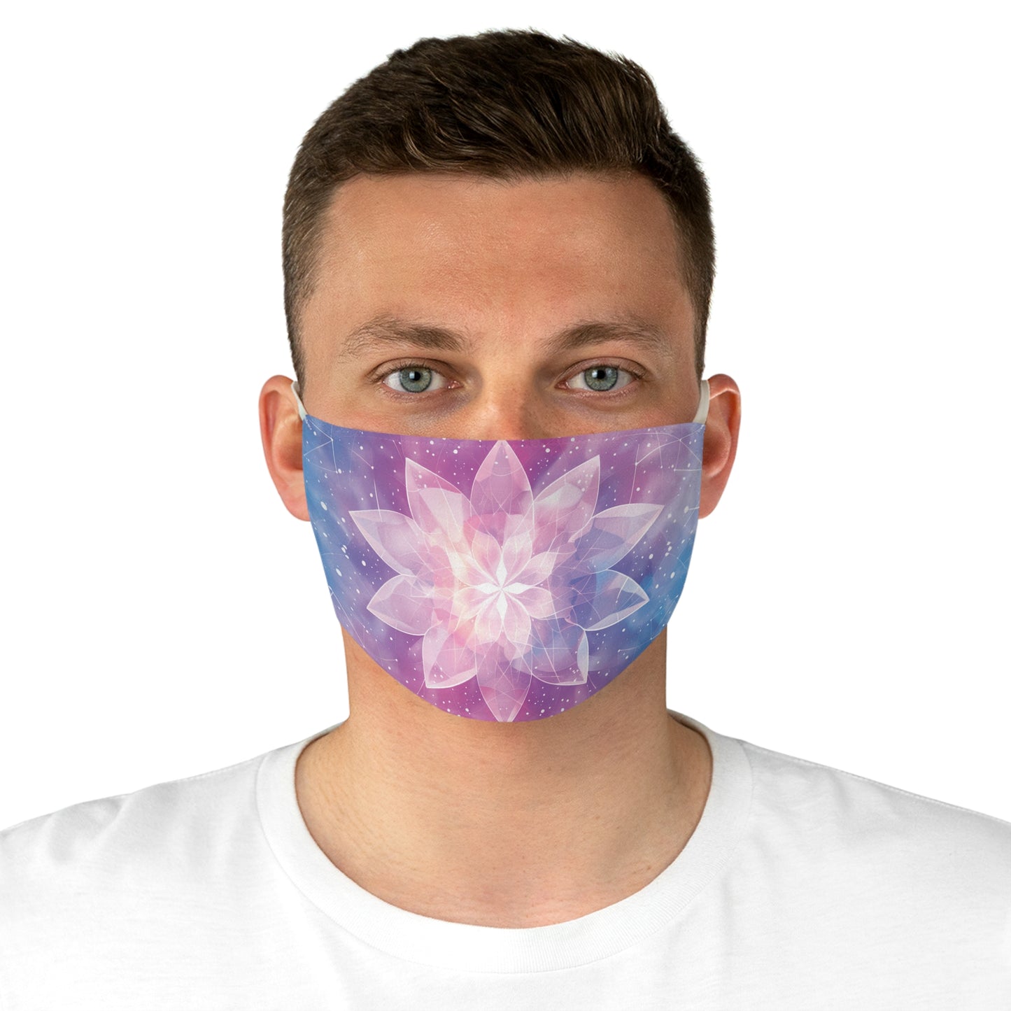 Colorful Geometric Mandala Flower Print Cloth Face Mask Adjustable and Comfortable Protection