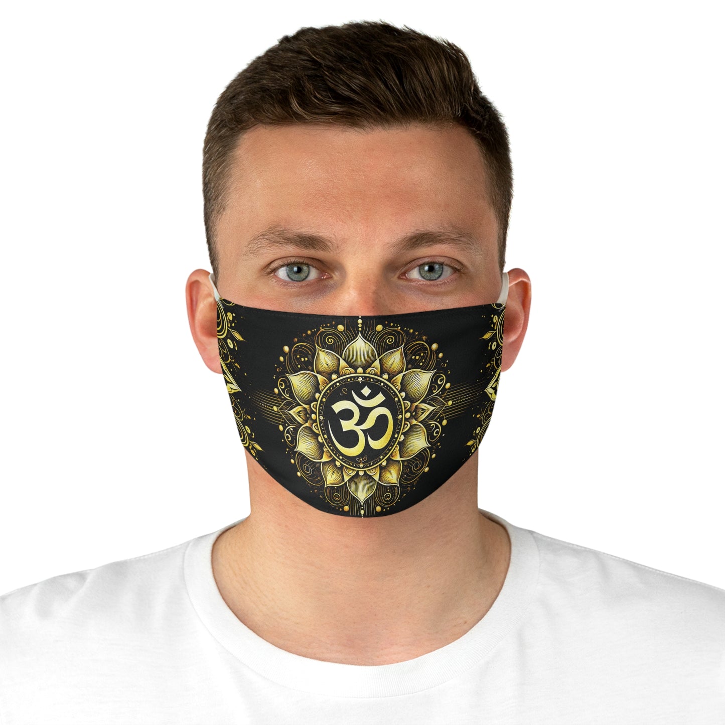 Vibrant Om Mandala Print Cloth Face Mask Adjustable and Comfortable Protection