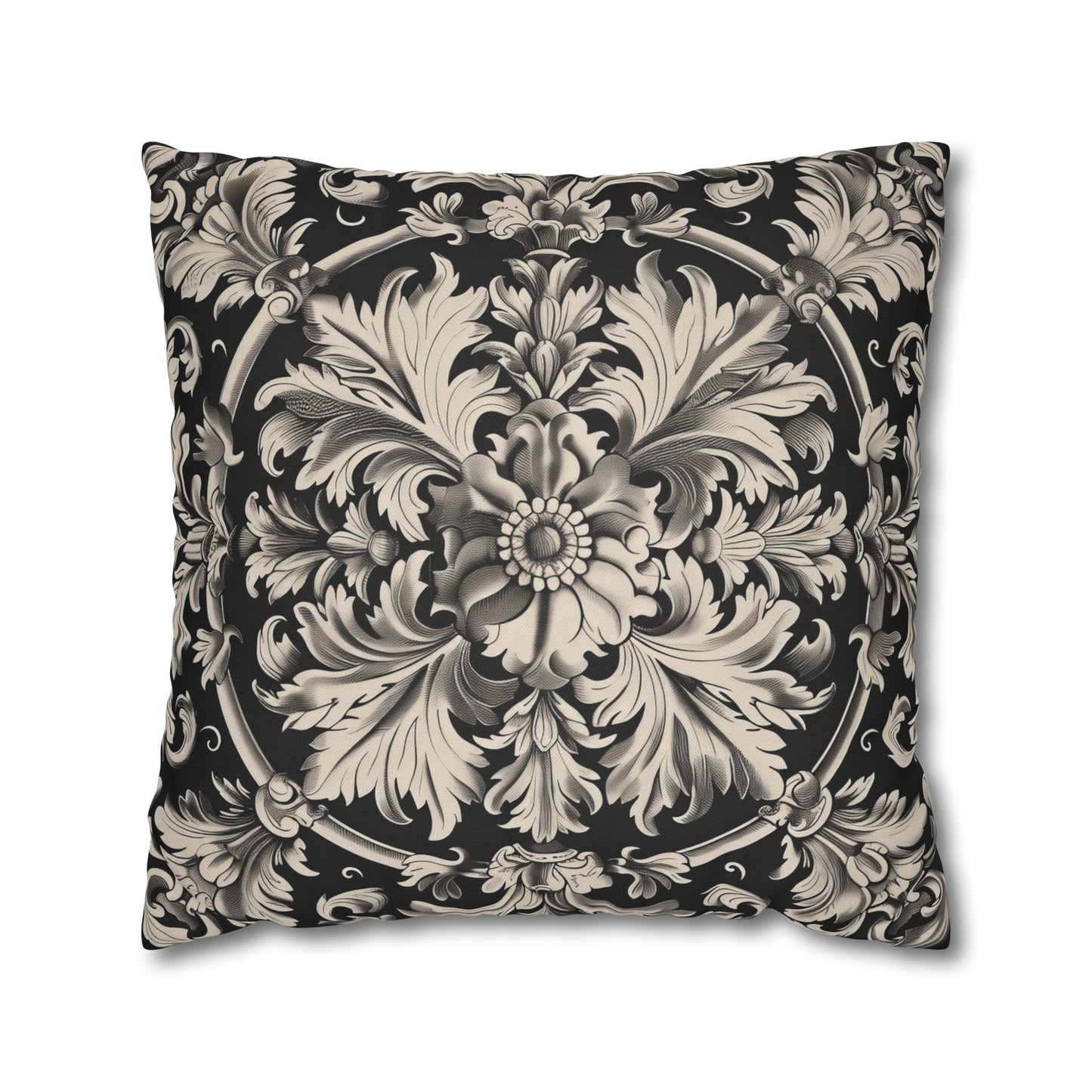 Elegant 19th Century Vintage Floral Damask Paisley Pillowcase (Pillow not included)